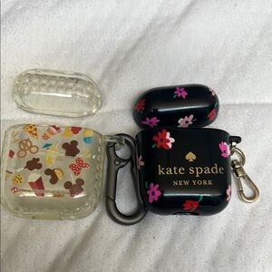 Kate Spade Black Floral AirPods Case
